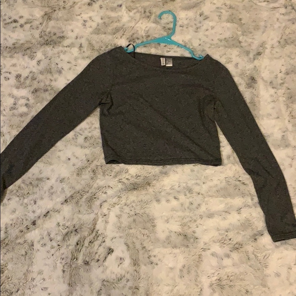 Grey crop top